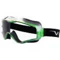 Univet Next Generation Goggle 6X3 grøn ramme m. klar linse