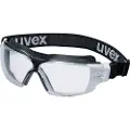 Uvex pheos cx2 sonic - Vernebriller - klart glass - polykarbonat, textile - svart, hvit