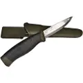 Morakniv 12210, Single/enkelt, Jaktkniv, Drop punkt, Kull stål, Termoplastisk elastomer (TPE), Grønn