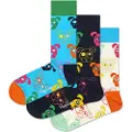 Happy socks Mixed Dog Gift Set Crewsokker 3 Par