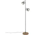 QAZQA Industriell gulvlampe stål med tre 2-lys - Emado