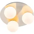 QAZQA Moderne baderomstaklampe stål 3-lys - Cederic