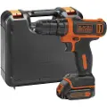 Black & Decker BLACK+DECKER BDCDD12KB-QW - Drill/driver - trådløs - nøkkelfri borhylse 10 mm - 26 N·m - 2 batterier - 10.8 V