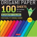 Tuttle Publishing Origami Paper 100 sheets Rainbow Colors 8 1/4' (21 cm)