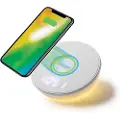 4smarts VoltBeam N8 trådløs lader 15W med LED og klokke