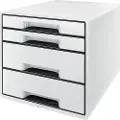 Leitz Wow Desk Cube 4 Skuffer 2 Store Og 2 Små Buc-skuffer