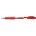 Pilot G-2 - Rulleballpenn - rød - gelblekk - 0.5 mm - ekstra fin - retraktil