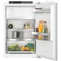 Siemens iQ300 KI22LVFE0 - Kjøleskap med fryserboks - innebygd - fordypning - bredde: 56 cm - dybde: 55 cm - høyde: 88 cm - 119 liter - Klasse E