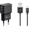 Goobay 44995, Innendørs, AC, 5 V, 1 m, Sort