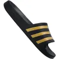 Adidas EG1758, Unisex, Voksen, Slipperser, Sort, Gold, Monokromatisk