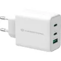 Conceptronic Usb-a-og Usb-c-vegglader