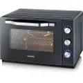 Severin TO 2073 - Elektrisk ovn - konveksjon - 60 liter - 2200 W - svart