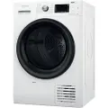 Whirlpool FFT M22 8X3B EE, Frittstående, Frontmatet, Varme pumpe, Hvit, Knapper, Rotasjon, Venstre