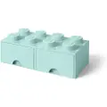 LEGO 8-Stud Brick Drawer Aqua Blue