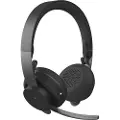 Logitech Zone Wireless MS - Hodesett - on-ear - Bluetooth - trådløs - aktiv støydemping