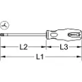 Ks Tools 159.1255 Tri-Wing-skruetrækker