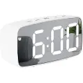 24hShop LED Vekkerklokke Arc med hvite tall - Hvit