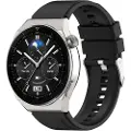 24hShop Silikonarmbånd til Huawei Watch GT 3 Pro 46mm - sort