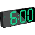 24hShop LED-vekkerklokke med grønne tall - Svart