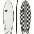 Softech Kyuss Fish 5'8 Softtop Surfebrett hvit