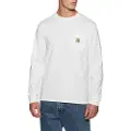 Carhartt WIP Pocket Langermet T-skjorte hvit
