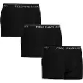 Ralph Lauren for man. 714835887002 Three pack of black brief boxers (L), Homewear, Cotton