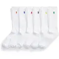 Ralph Lauren for man. 449799740002 6 Pair Pack of White Blend Socks (OSFA), Homewear, Cotton