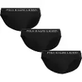 Ralph Lauren for man. 714835884002 Pack of 3 black briefs (L), Homewear, Cotton