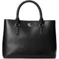 Ralph Lauren for woman. 431876725004 Marcy Leather Satchel Bag black (OSFA), Casual