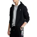 Ralph Lauren for man. 710888282001 Double knitted sweatshirt with black zip (M), Casual, Cotton, Long sleeve