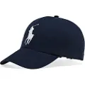 Ralph Lauren unisex. 710673584013 Chino cap with navy logo visor (OSFA), Casual, Cotton