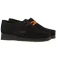 Clarks for man. 26155522 Black Wallabee leather shoes (37), 1 to 3 cm, Suede, Laces, Casual