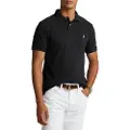 Ralph Lauren for man. 710680784011 Custom Fit piqu polo shirt black (S), Cotton, Short sleeve