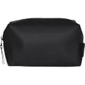 Rains unisex. 15580 Toilet bag Wash Small W3 black (OSFA), Casual, Polyester