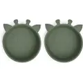 Nuuroo Alex deep plate 2-pack - Dusty Green
