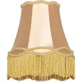 QAZQA Stoffskjerm gull 30 cm - Granny