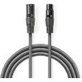 Nedis Cotg15012gy200 Dmx-adapterkabel Xlr 3-pins M-xlr 3-pins F Nikkelbelagt 20 M