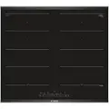 Bosch Serie | 6 PXX675FC1E - Induksjonskomfyrtopp - 4 plater - Nisje - bredde: 56 cm - dybde: 49 cm - med pynt av rustfritt stål - svart