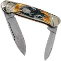 Rough Ryder Canoe Cinnamon Stag pocket knife