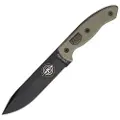 ESEE CM6 Combat Tactical, tan canvas micarta