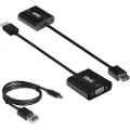 Club 3D CAC-1302 - Video adapter - HDMI hann til HD-15 (VGA), mini-phone stereo 3.5 mm, Micro-USB Type B - 1080p-støtte, aktiv omformer