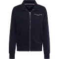 Tommy Hilfiger Logo Stand Collar Genser Med Hel Glidelås