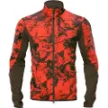 Härkila Wildboar Pro Camo fleecejakke AXIS MSPWildboar orange/Shadow brown 2XL