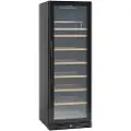 Scandomestic SV 111 B Premium Collection - Vinkjøleskap - 1 sone - bredde: 59,5 cm - dybde: 72,5 cm - høyde: 176,4 cm - 426 liter - svart - Opptil 126 flasker
