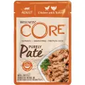 Core Cat purely pate, Chicken w/Turkey 85 g - (24 pk/ps)