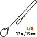 Trixie BE NORDIC retriever line, L–XL: 1.70 m/ø 13 mm, Mørkegrå/bru