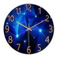 24hShop Veggklokke med vakker urskive - Digital Blue