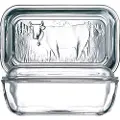 Luminarc Smørfat i glass med 17 x 10,5 cm LUMINARC-mønster