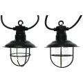 Lumineo Lyskjede Med 10 Stk. Ip44-lanterner 10 Lumen 450 Cm