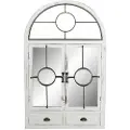 Home Decor Metall Tre Vinduer Vegg Speil 56x3x92 Cm